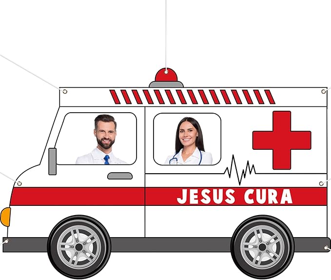 Nurses Week Photo Booth Props Nurses Week Party Decorations Thank You Nurse Day Booth Props Ambulance Nurse Banner Backdro...