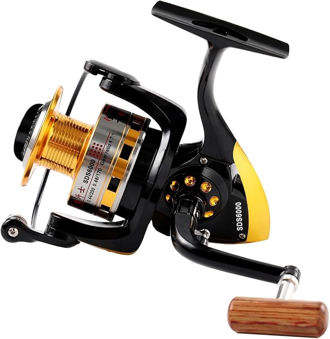 Diwa Spinning Fishing Reels for Saltwater Freshwater 1000 2000 3000 4000 5000 6000 Series Fishing Spool Left/Right Interch...