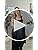 CHICME Women's 2 Pieces Outfits Thick Strap Waist Metal Decor Jumpsuit with Crop Coat Matching Set Casual Fall Outfits