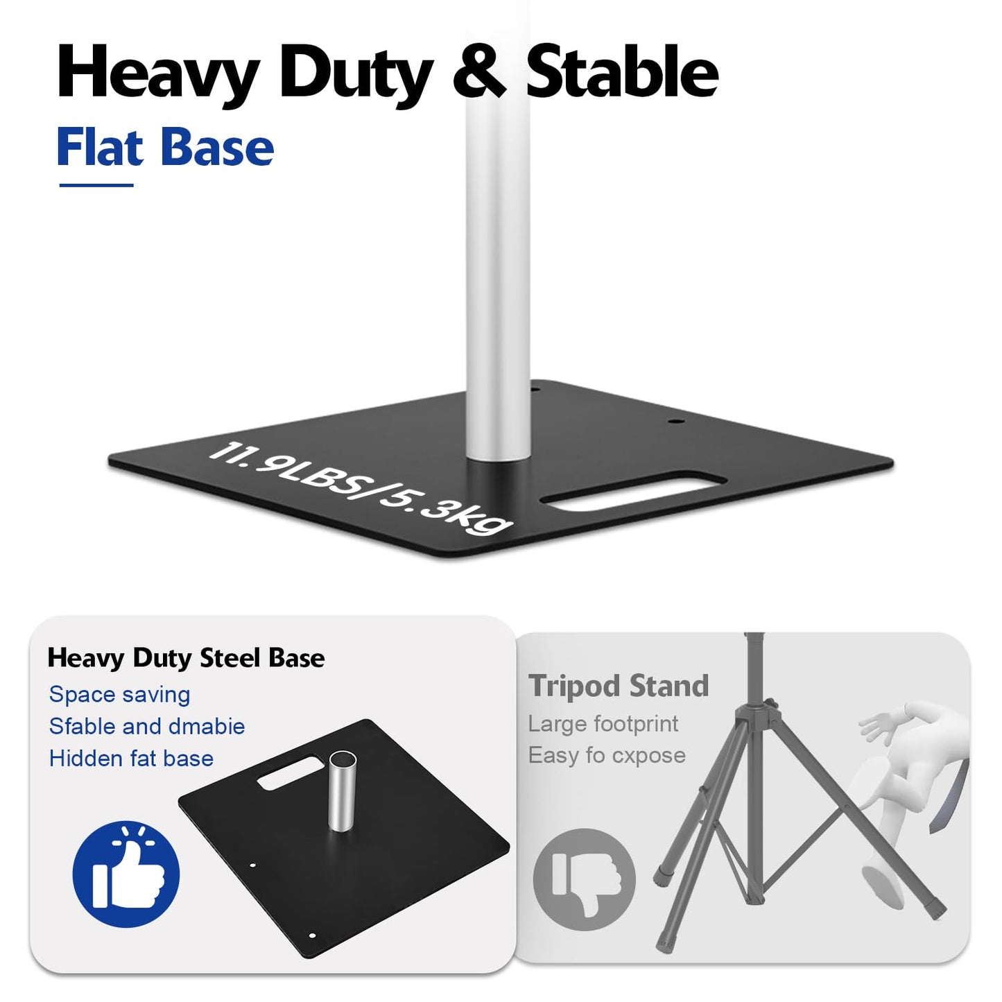 Hecis Heavy Duty Backdrop Stand, 10x10ft Pipe and Drape Stand Kit, Adjustable Arch Backdrop Stand, Back Drop Stand for Party Event, Trade Shows & Wedding Decor