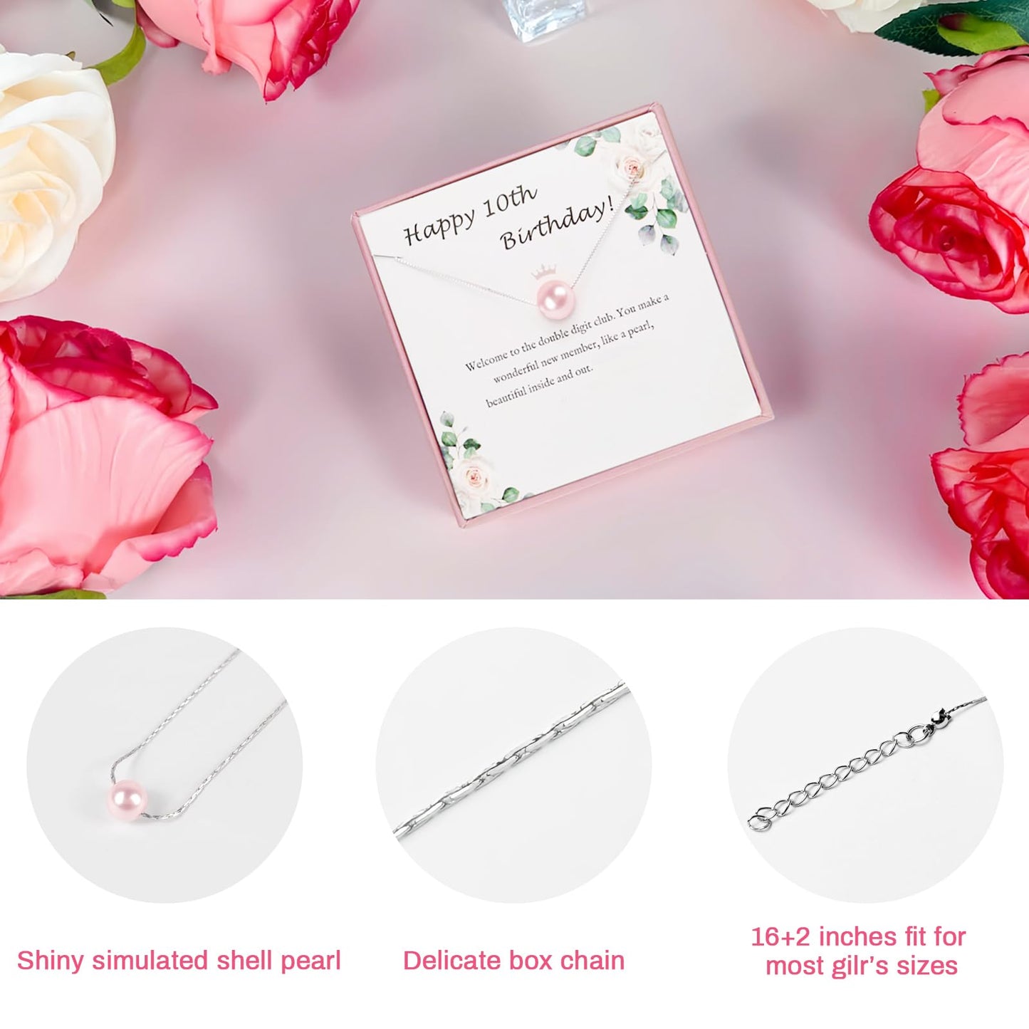 Awfrky Gifts for 10 Year Old Girl, 10 Year Old Girl Birthday Gifts, 10th Birthday Gift for Girls Ideas for Daughter, Sister, Niece, Granddaughter, Popular Double Digits Birthday Gift for Teen Girls