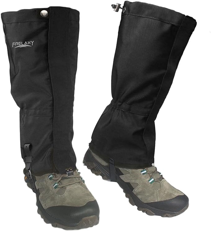 Frelaxy Leg Gaiters Ultra HIGH-Performance Hunting Gaiters, 100% Waterproof Hiking Gaiters with Upgraded Rubber Foot Stra...