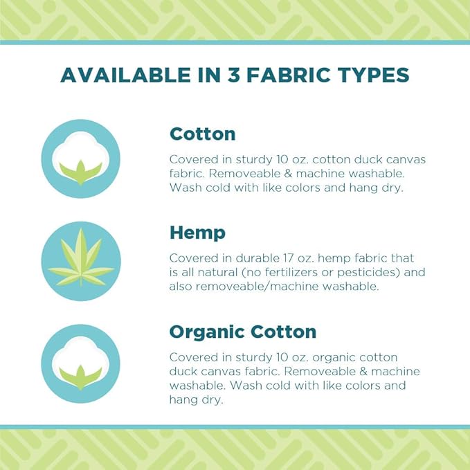 Meditation Cushion Mat Set HEMP- Large Oval Zafu Floor Pillow Organic Buckwheat Pillow + Cotton Filled HEMP Zabuton Prayer Pad - Meditation Pillow Yoga Knee Pad, Made in USA - 18" Oval, BLUEBERRY Hemp