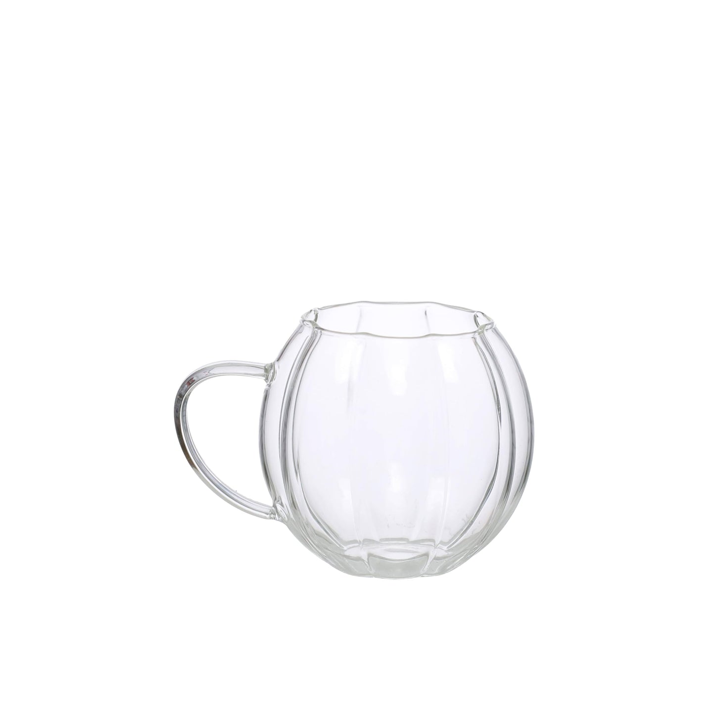 Ashland 11.8oz. Clear Pumpkin Shape Glass Mug Fall Home Decor