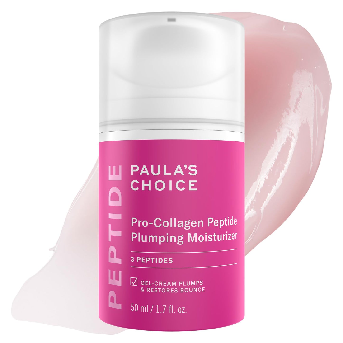 Paula's Choice Pro-Collagen Peptide Plumping Moisturizer, Daily Gel-Cream for Deep Lightweight Hydration, Wrinkles & Loss of Fir