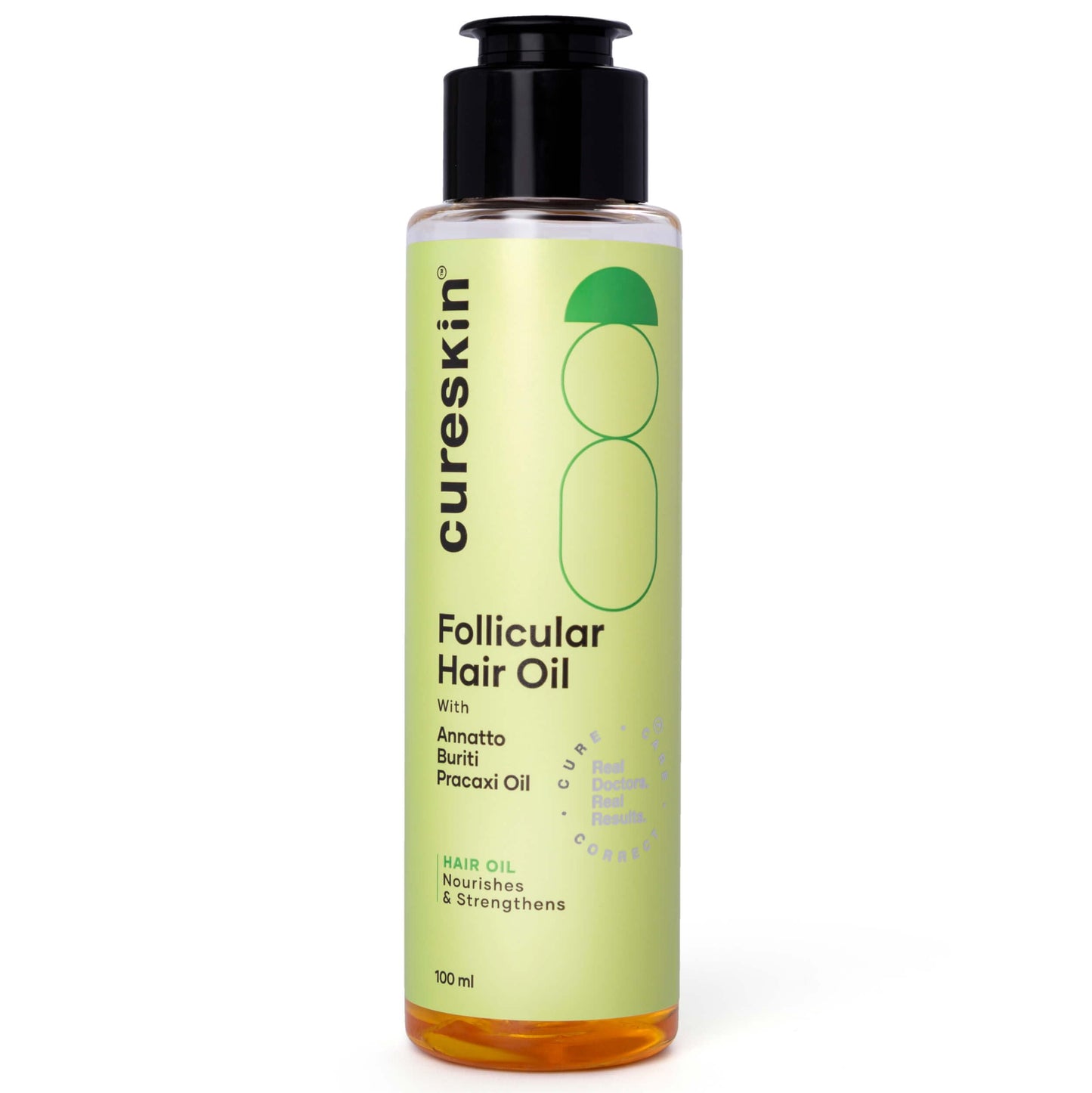 Cureskin Follicular Hair Oil | Nourishes & Strengthens with Annatto, Buriti, Brazil Nut and Coconut Oil, 3.38 Fl Oz (Pack of 1)