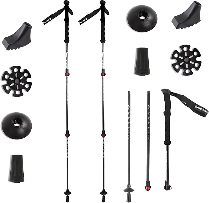Trekking Hiking Poles Collapsible Aluminum Lightweight