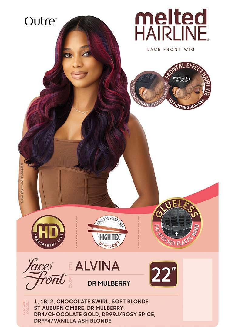 Outre Lace Front Wig - Melted Hairline - Alvina (DR99J/ROSY SPICE)