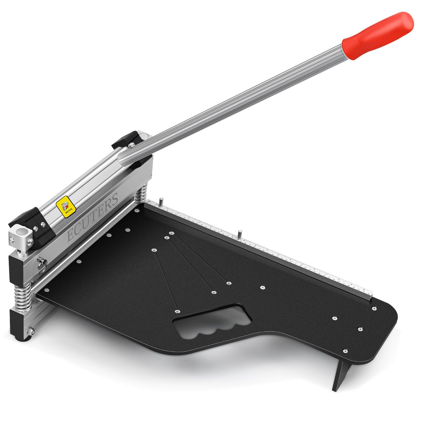 13“ Laminate Floor Cutter, ECUTERS Cutting 17mm 12mm Thick Floors Heavy Duty Vinyl Floor Plank Cutter, Portable Angle Length Cutting Flooring Tools - Engineer Wood Parquet LVP LVT SPC WPC