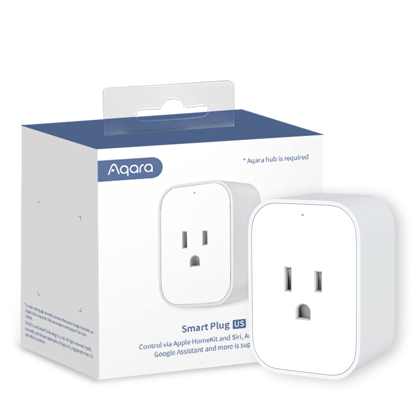 Aqara Zigbee Smart Plug With Energy Monitoring,Overload Protection,Scheduling And Voice Control, 15A Outlet Compatible With Alex