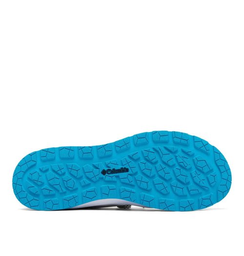 Columbia Mens PFG Tamiami Slip On Boat Shoe, White/Ocean Blue, 10.5