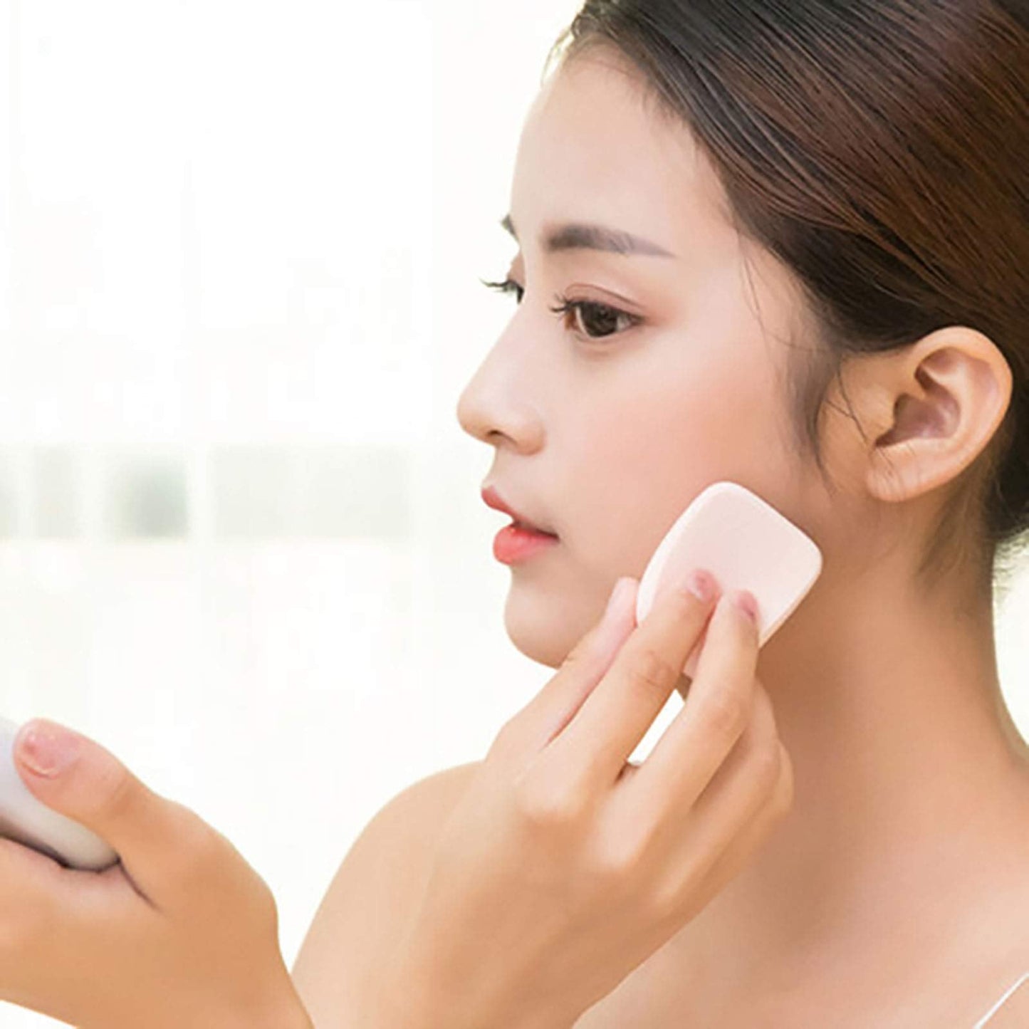 25 Pcs Women's Square Soft Makeup Beauty Eye Face Foundation Blender Facial Smooth Powder Puff Cosmetics Blush Applicators Spong