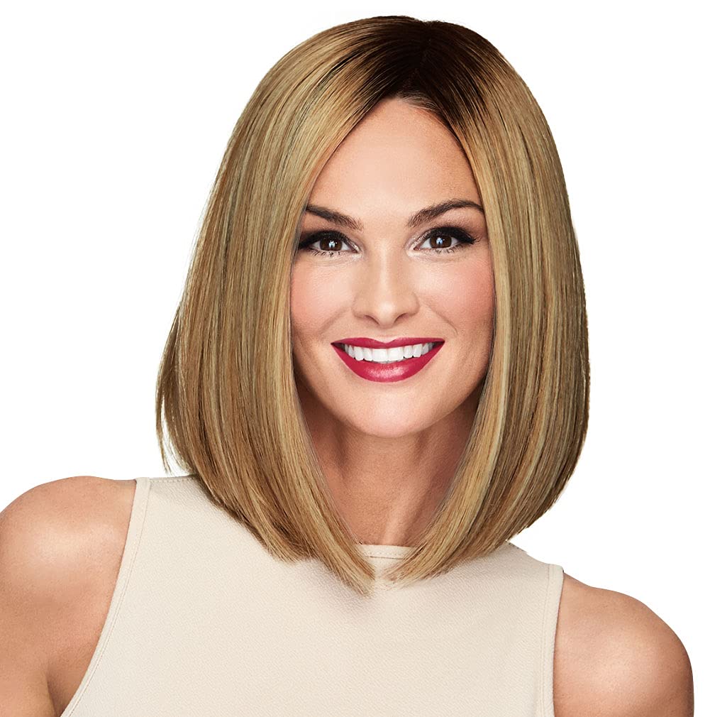 Raquel Welch Current Events Long Textured Bob Wig, Average Size Cap, SS14/25 Shaded Honey Ginger