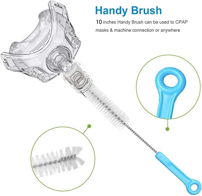 CPAP Tube Cleaning Brush - Flexible Stainless (6 Feet) Plus Handy Brush (10 Inches) fits Standard 22mm Diameter Tubing