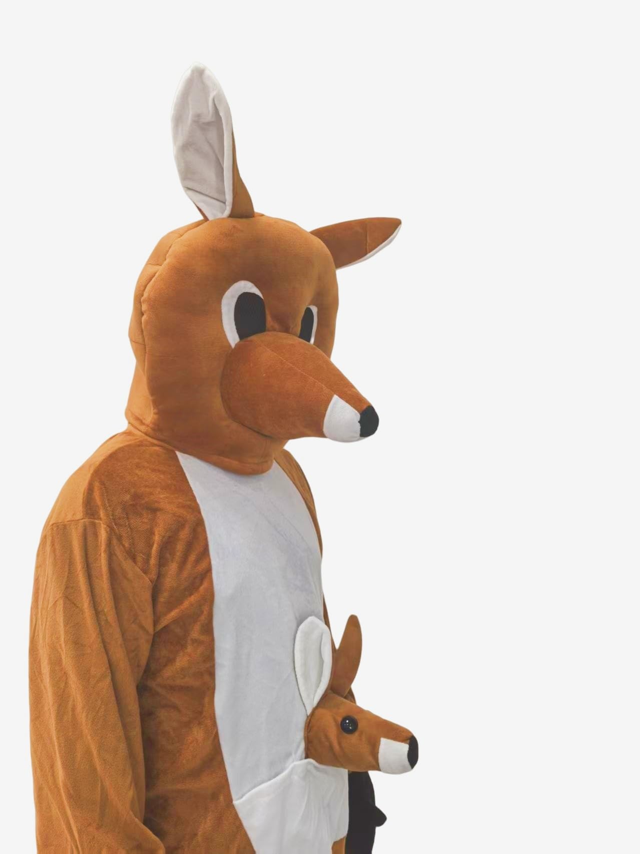 Lormaka Plush Kangaroo Mascot Costume Animal Character Outfit Adult