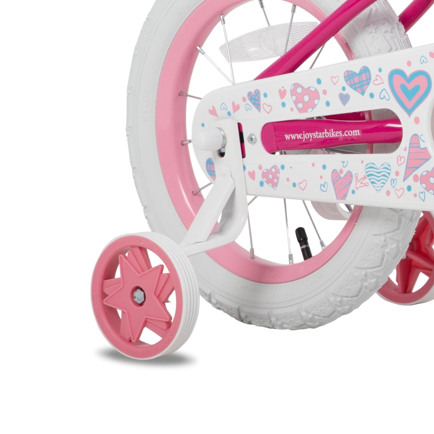 JOYSTAR 12 Inch Girls Bike Toddler Bike for 2 3 4 Years Old Girl 12" Kids Bikes for Ages 2-4 yr with Training Wheels and Basket Children's Bicycle in Fuchsia