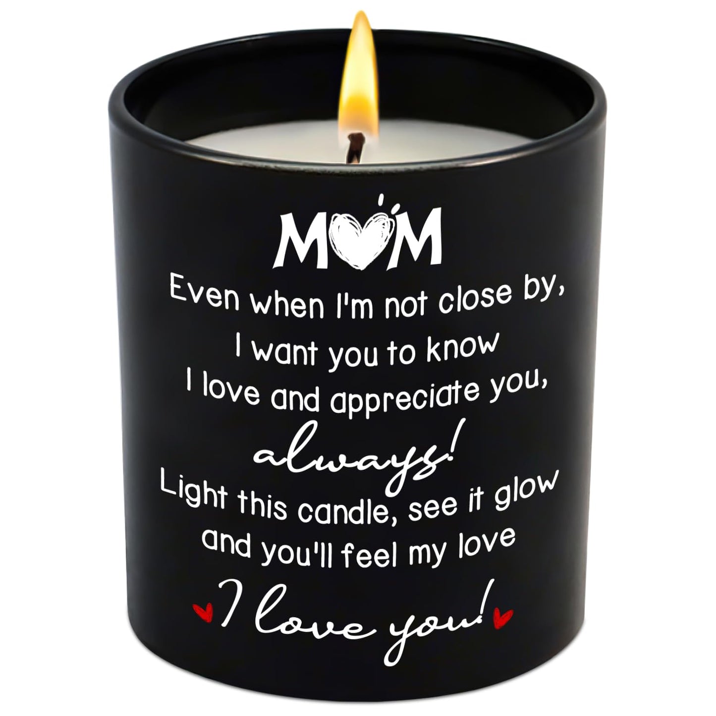 GAUDORA Gifts for Mom from Daughter Son - Long Lasting Vanilla Lavender Scented Candle 10 oz - Long Distance Christmas Birthday Gifts for Mom, Mother in Law, Mama, Grandma, Candle for Women