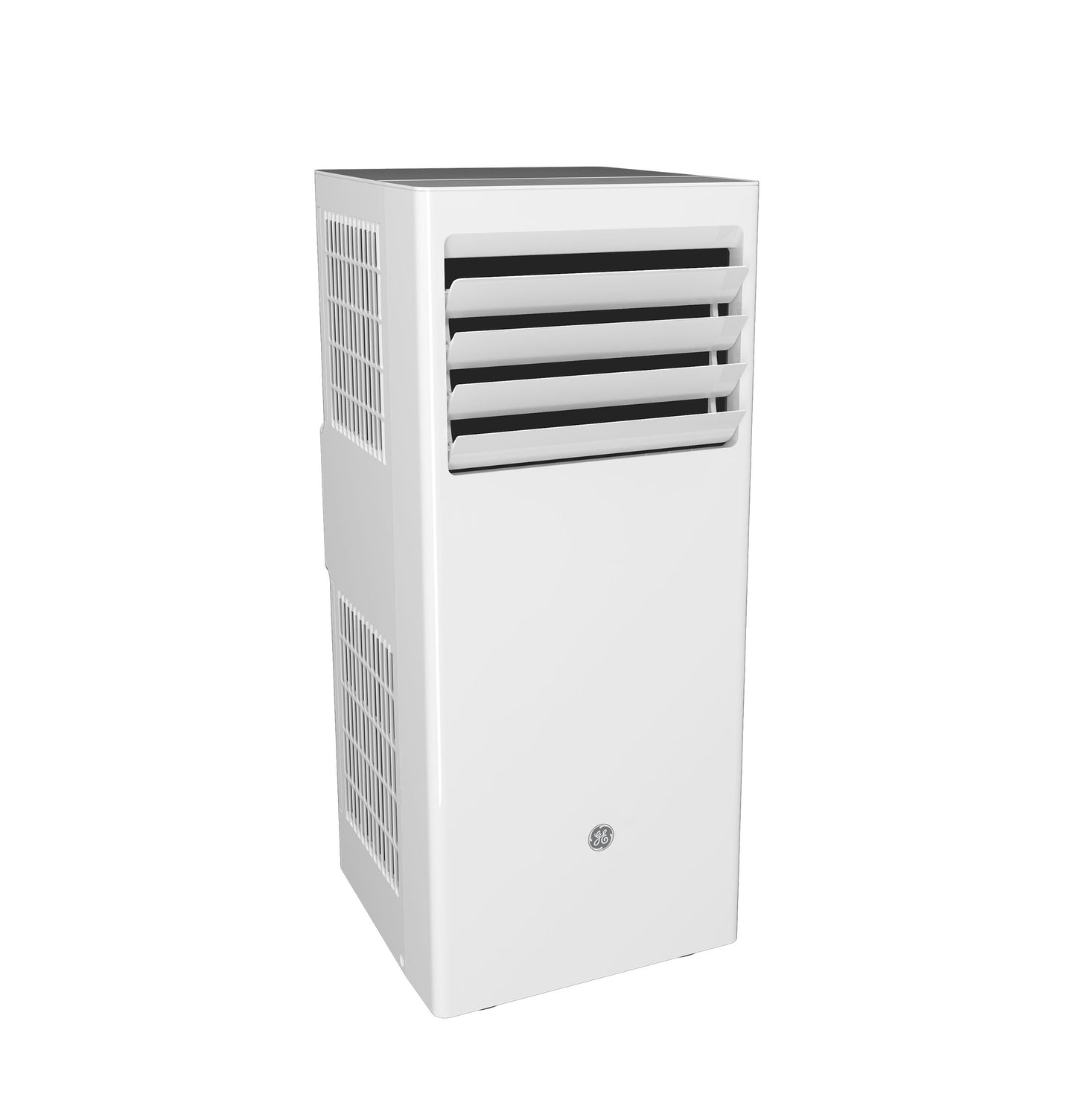 GE 5,000 BTU DOE Portable Air Conditioner for Small Rooms up to 150 sq ft, Compact 3-in-1 AC + Dehumidifier + Fan, Auto Evaporation, Remote, Easy-Roll Casters, Window Kit Included, White
