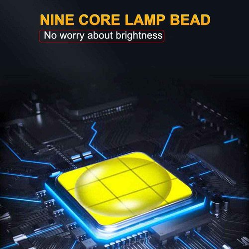 LBJD Hunting Headlamp Super Bright 9Core Rechargeable LED Headlamps with Battery Pack, Perfect for Hunting, Exploring, Camping, Fishing, Emergency