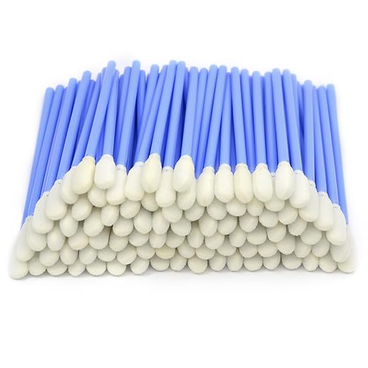 200 Pcs/Blue / 3.66 inch Foam Swab Cleaning Swab Foam Tips Sponge Stick for Inkjet Printer Print Head Camera Optical Lens Optical Equipment