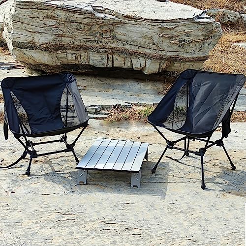 ATEPA Backpacking Chair, Ultralight Folding Portable Small Camping Chairs for Adults Compact Foldable Beach Seat with Ant...
