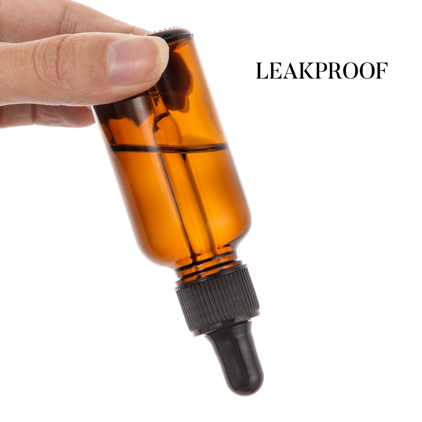 AOZITA 24 PCS, 1 oz Dropper Bottles for Essential Oils with 6 Funnels & 1 Long Glass Dropper - 30ml Amber Glass Bottle with Eye Droppers - Tincture Bottles, Leak Proof Travel Bottle for Liquids