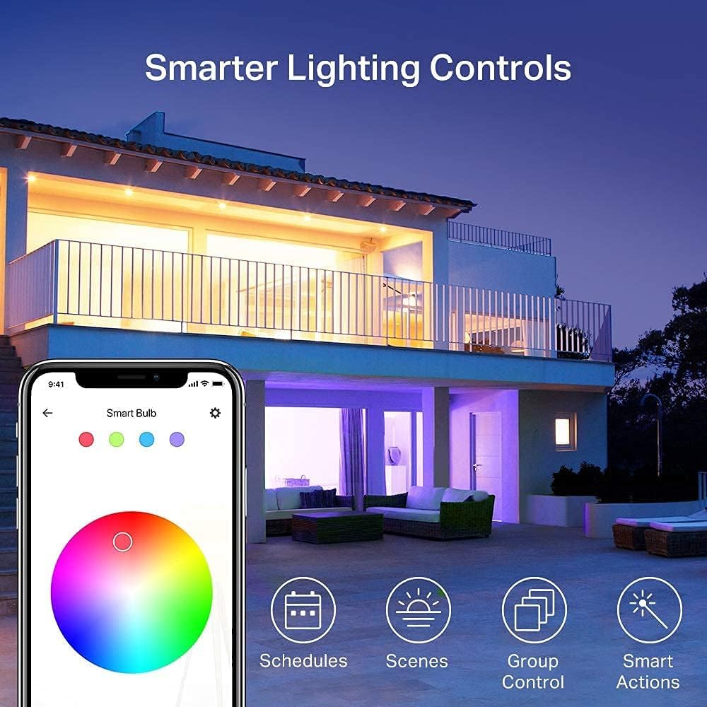 Kasa Smart Light Bulbs, 1000 Lumens High Brightness, 16M Color Changing, Dimmable Smart WiFi Light Bulb, Compatible with Alexa and Google Home, A19, 2.4GHz Wi-Fi only, No Hub Required, KL135