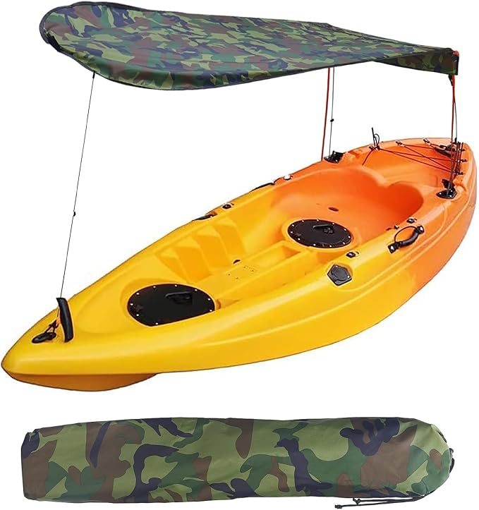 MOOCY Kayak Canopy,Waterproof Sun Shade Canopy for Single Person,Kayak Sunshade Awning Top Cover, Universal Canoe Shade wi...