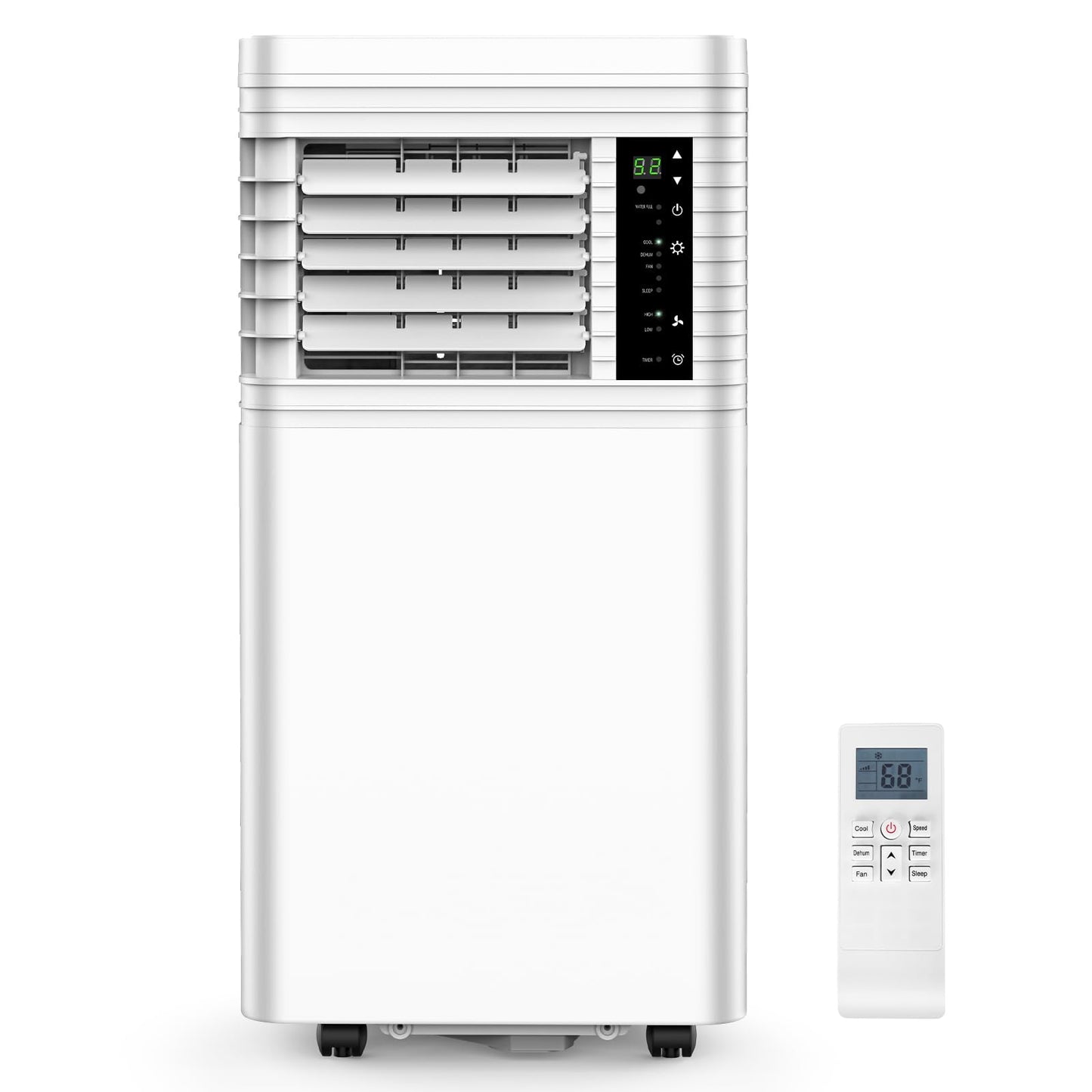 Antarctic Star Portable Air Conditioners 8,000 BTU, Small Portable AC with Cooling, Fan, Dehumidifier Function, 24H Timer, Cooling up to 350 Sq.Ft. Window Kit Panel, 62ºF and 86ºF Temperature Range