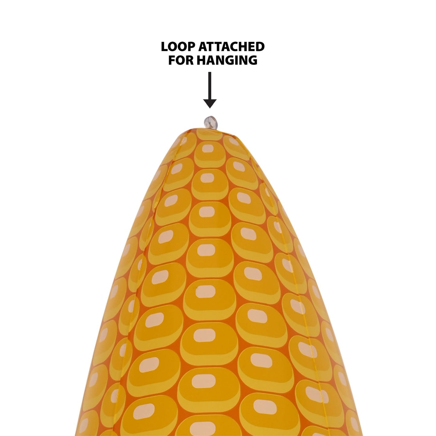 Beistle 24" x 13" Plastic Inflatable Corn Cob for Farm Theme Decorations, Autumn Harvest Fall Party Décor and Supplies
