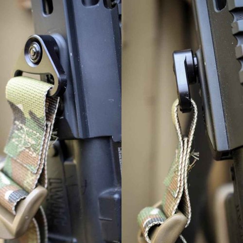 Sheriff of Baghdad B-Sling 1.5" MFQD | 2-Point B-Sling | All Metal Hardware Included| for Fast Transitions - Black Multicam