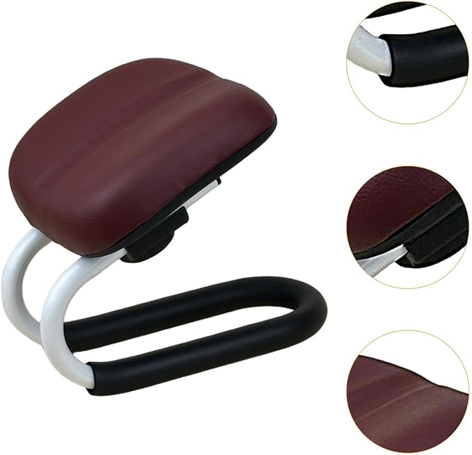 Meditation Bench Kneeling Stool Gift Adjustable Height Prayer Seiza Chair for Travel Floor Seating Practice Mindfulness Yoga, Deep Red