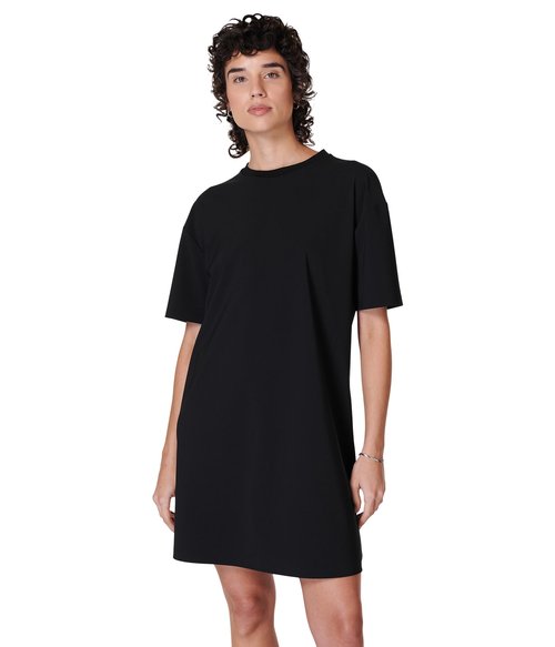 Sweaty Betty Explorer Lightweight Crewneck T-Shirt MINI Dress Black