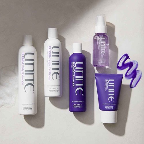 UNITE Hair – BLONDA Daily Shampoo & Conditioner – Maintains Blonde, Hydrates, Protects, 10oz, 8oz