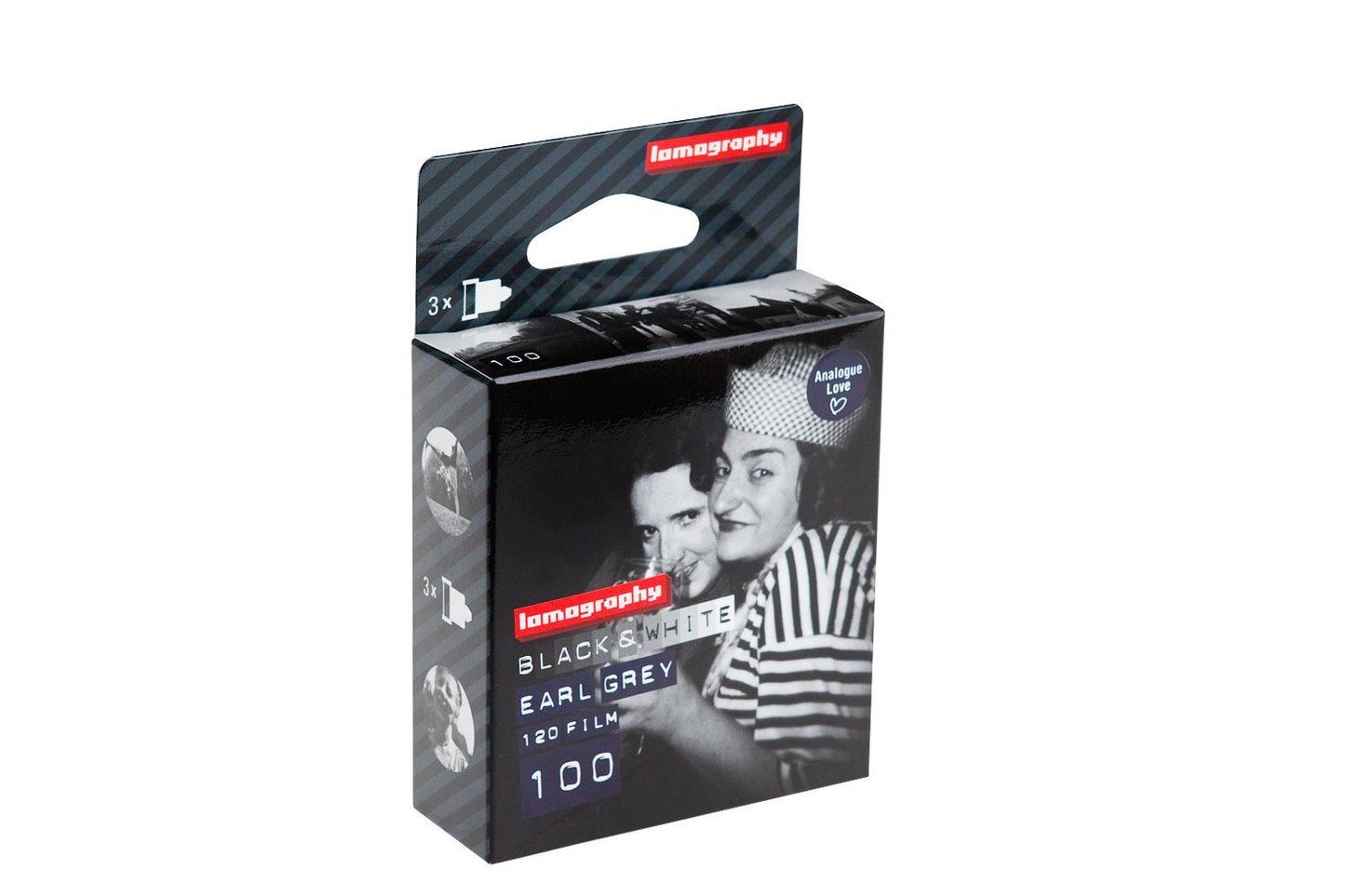 Lomography 120 Mm 100/120 Iso Black And White - Pack Of 3 (Grey)
