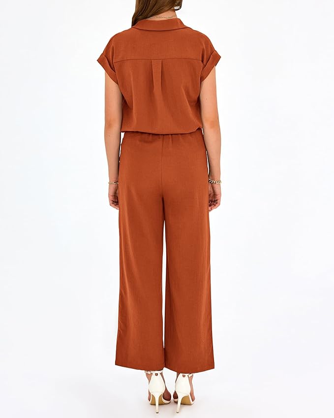 PRETTYGARDEN Womens 2 Piece sets Summer Cap Sleeve Tops Palazzo Pants Dressy Casual Vacation Travel Outfits Tracksuits