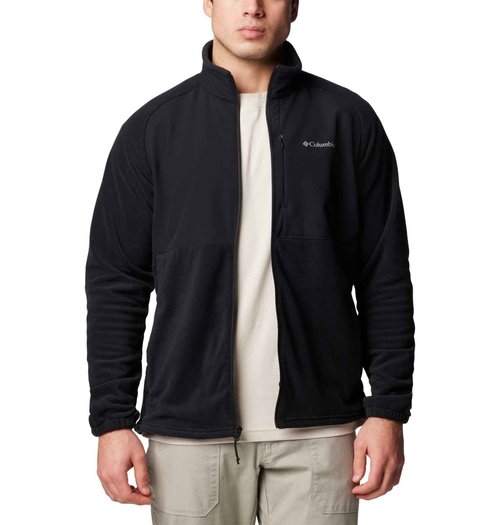 Columbia Men's Sage Peak Full Zip Fleece, Black, X-Large