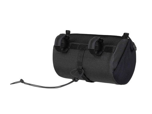 Topeak Tubular BarBag (Black) – 3.8L Handlebar Duffel Bag for City & Trail Rides | Water-Repellent 600D Polyester, Easy-Access Zipper, Lightweight 258g, Fits 30–55mm Bars