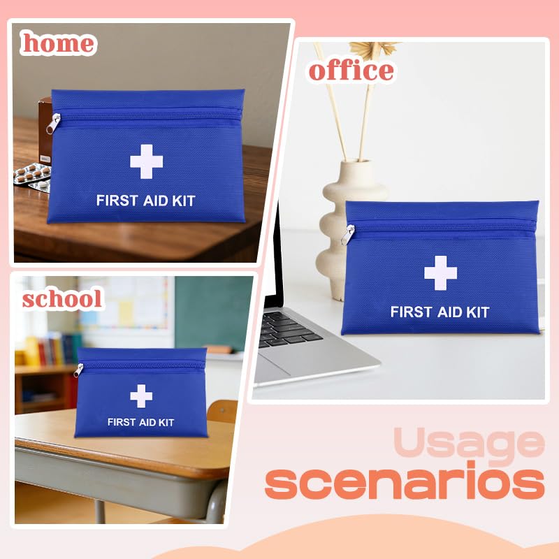 Mini First Aid Kit Bag Empty with Thoughtful Zipper Medical Bags Pouch for Sports Homes Camping Hiking Portable Medicine K...