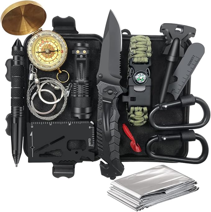 Gifts for Men Dad Husband - Valentines Day, Anniversary Birthday Gifts Idea for Him Boyfriend Man- Survival Kit 14 in 1, S...