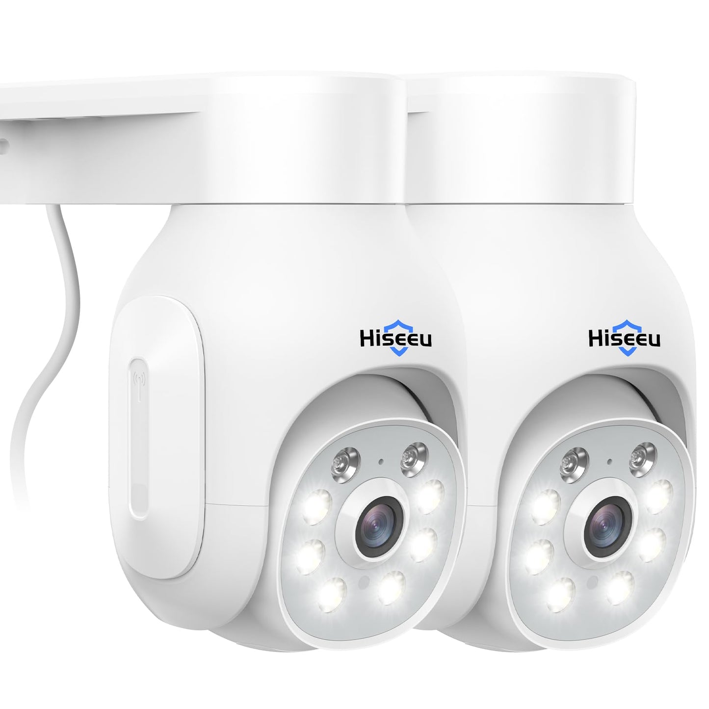 Hiseeu Security Camera Wireless Outdoor, 5Mp Color Night Vision, 2.4&5G Wifi Surveillance Camera Pan/Tilt With Motion Detection/