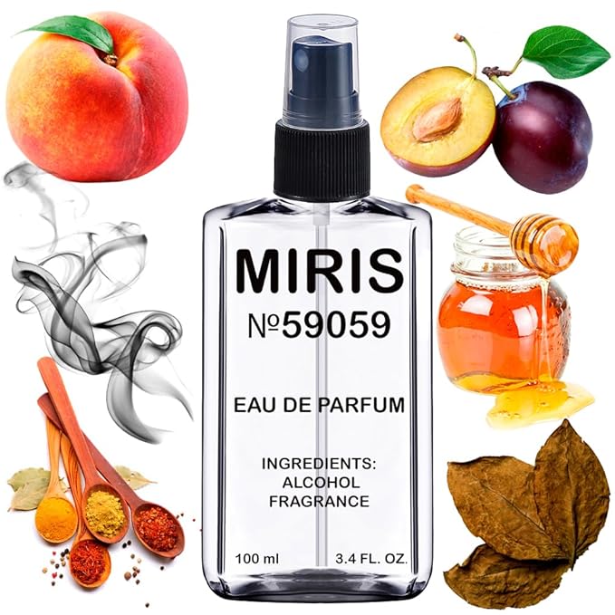 MIRIS No. 59059, Inspired by Tobacolor, Long-Lasting Unisex Eau de Parfum for Women & Men, Spray 3.4 Fl Oz / 100 ml