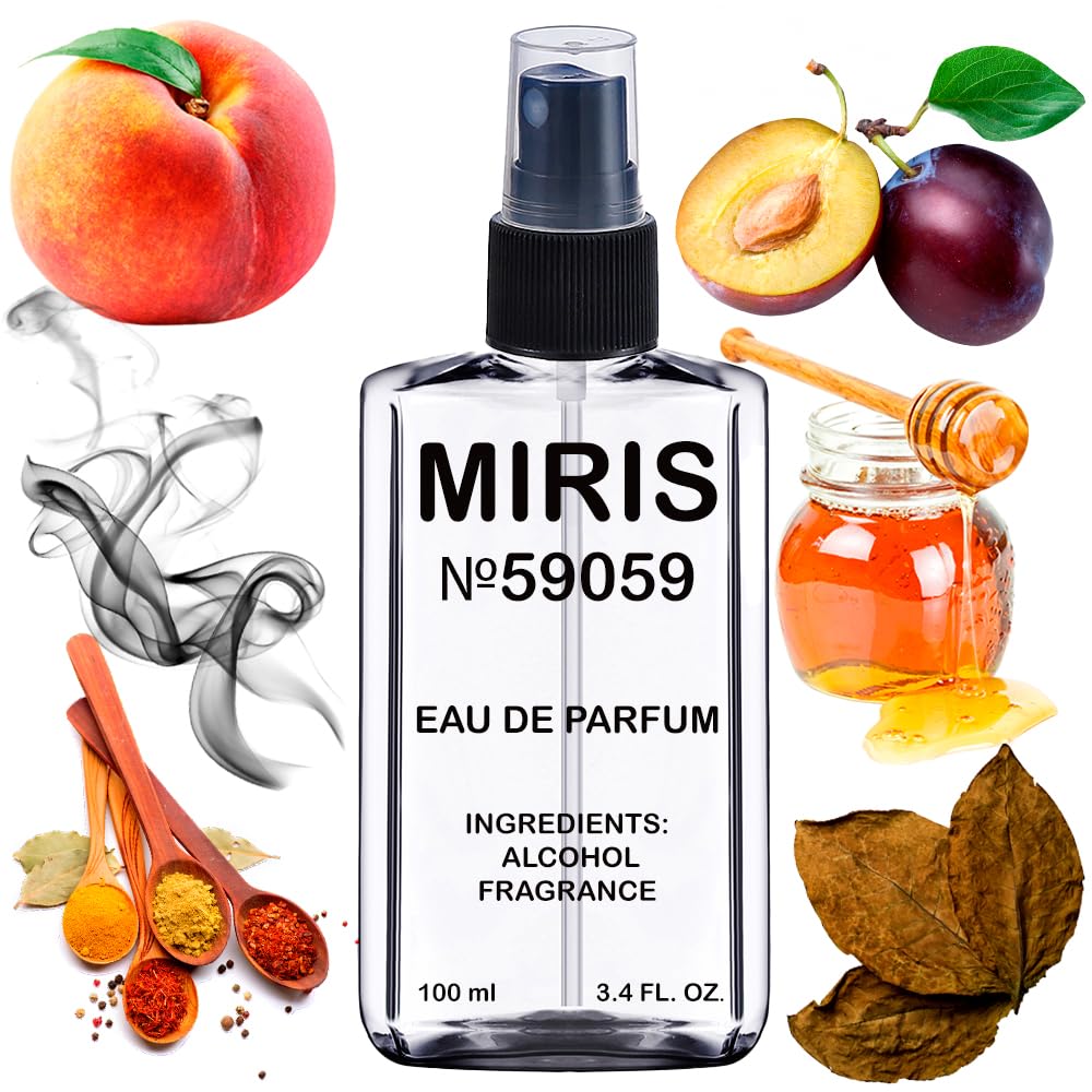 MIRIS No. 59059, Inspired by Tobacolor, Long-Lasting Unisex Eau de Parfum for Women & Men, Spray 3.4 Fl Oz / 100 ml