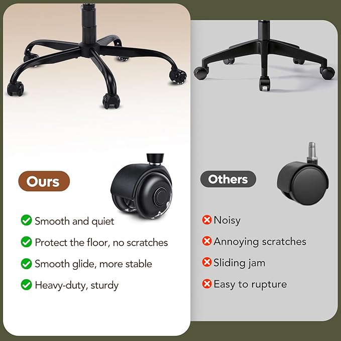 YFO Ergonomic Cross Legged Office Chair and ADHD Meditation Chair with Silent Wheels for Home Office Desk Chair and Yoga, Wider Backrest Support and Storage Pockets Design, PU Leather, Green