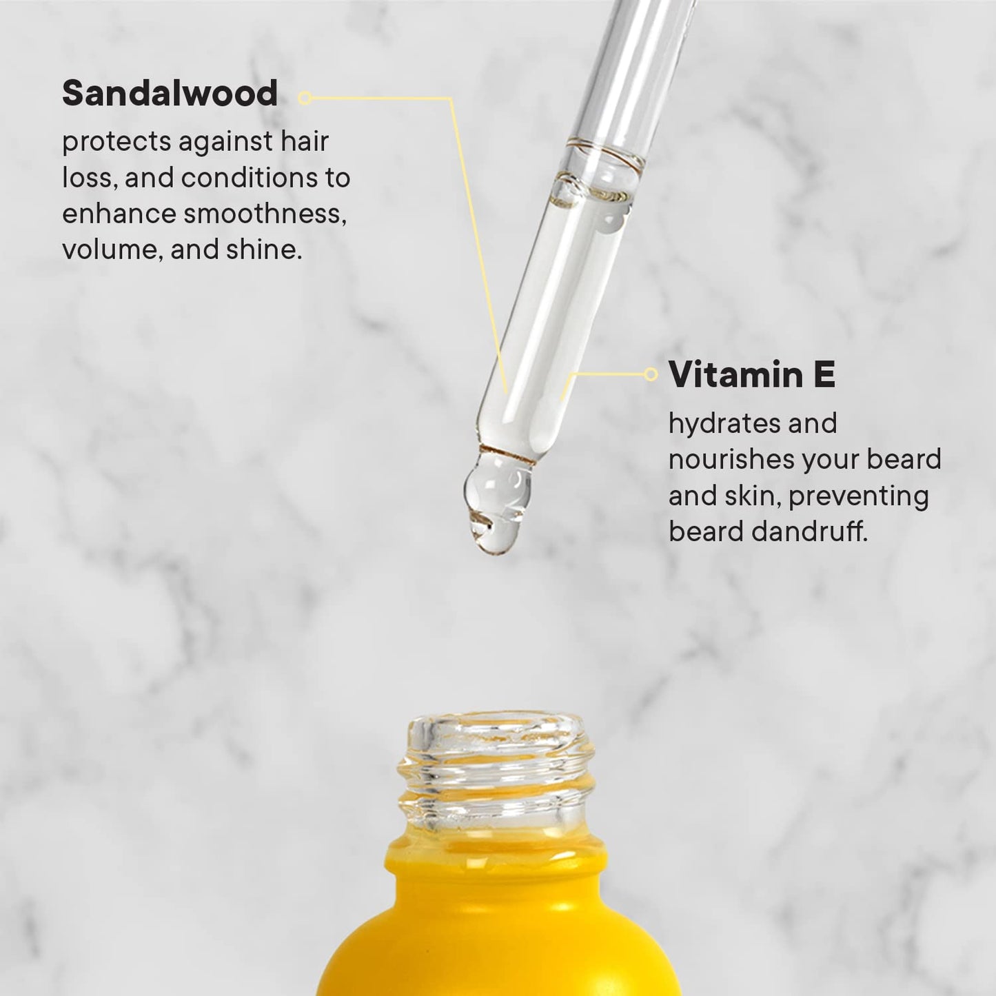 TOOLETRIES The Viking - Scented Beard & Hair Oil for Men with Sandalwood & Vitamin E - Conditions and Hydrates for Smooth Feel,