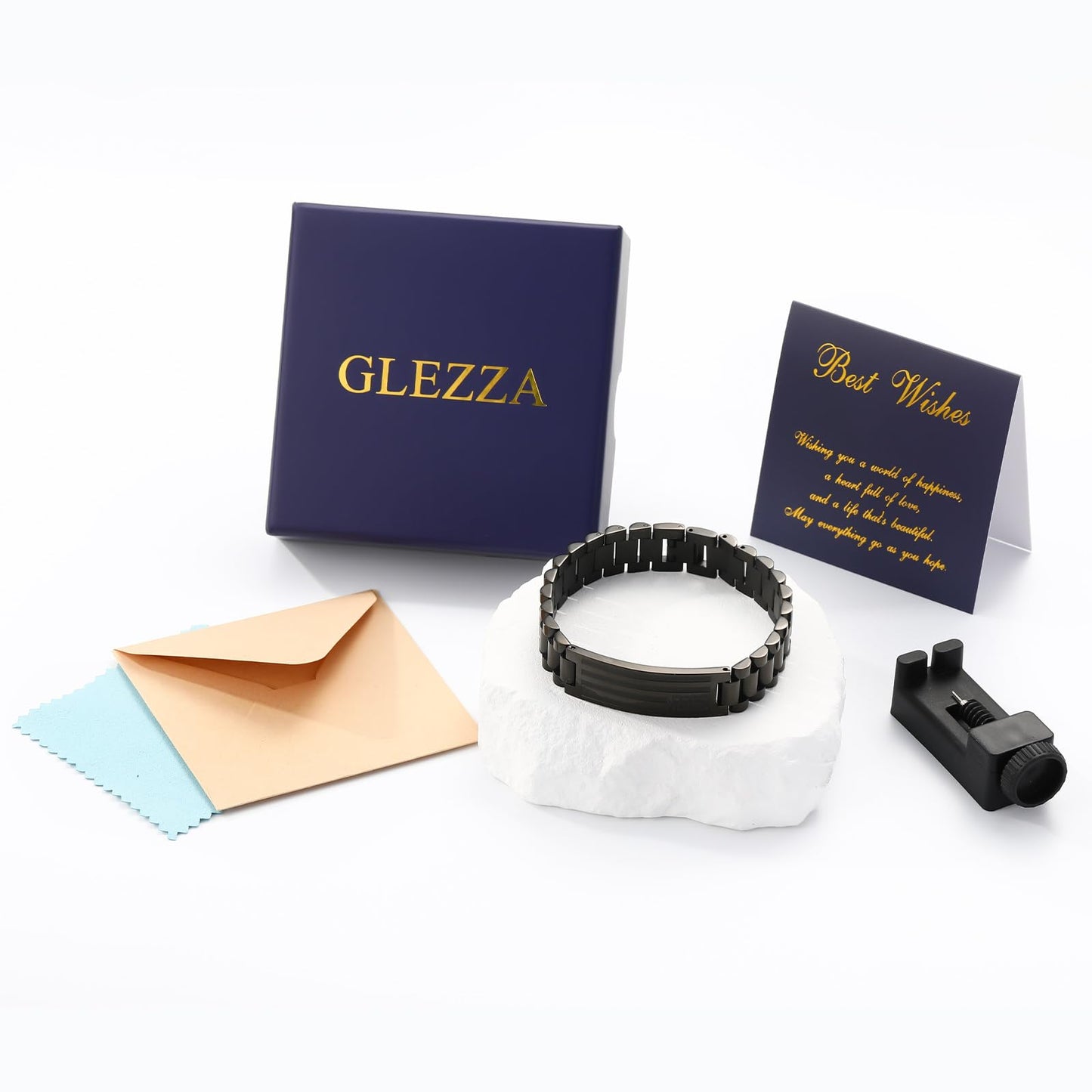 GLEZZA Joshua 1 9 Bracelets for Men American Flag Cross Inspirational Motivational Bracelet Engarved Bible Verse Valentines Christmas Birthday Easter Jewelry Gifts for Son Grandson Boyfriend Husband