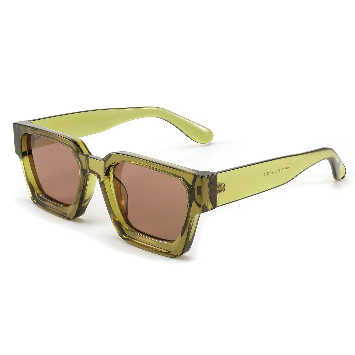 FEISEDY Retro 90s Square Sunglasses for Women Men Trendy Chunky Rectangle Sunglasses UV400 Protection B2385