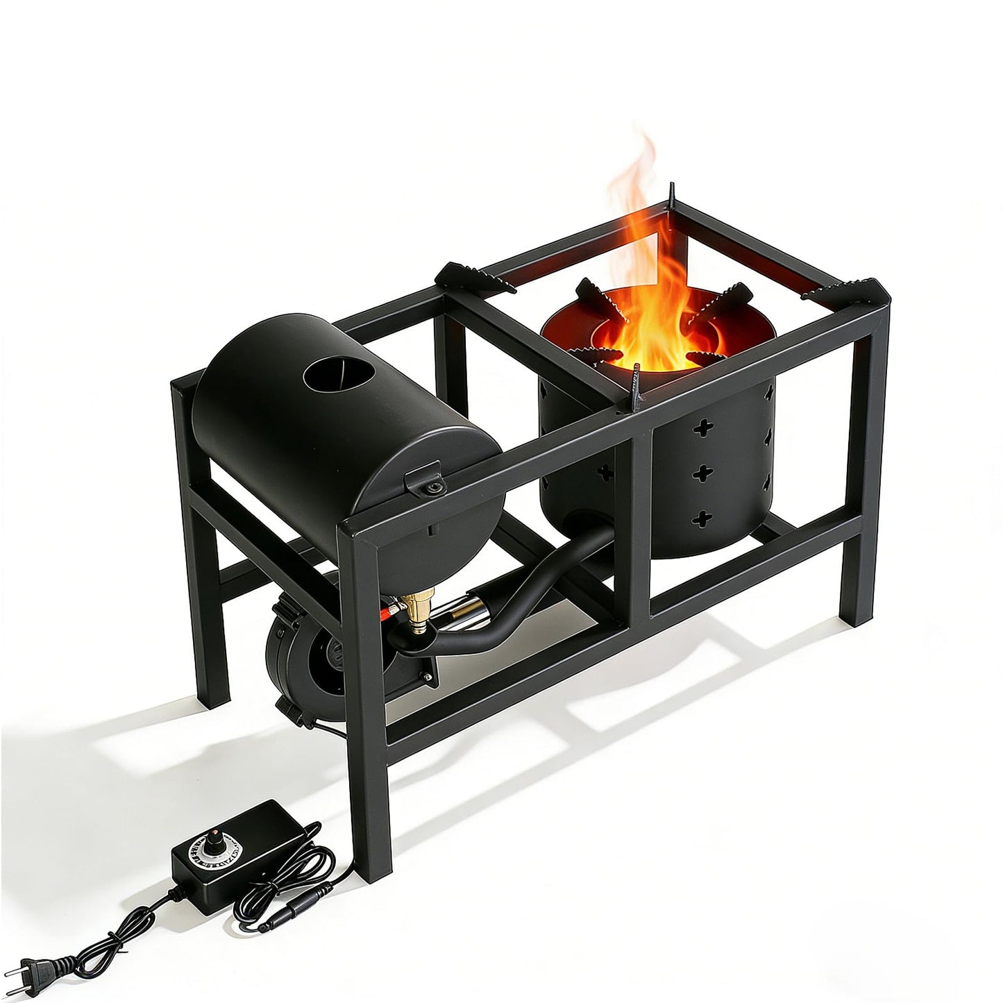 DINITHRON DC 12V Waste Oil Burner & Heater, High-Efficiency Heavy Duty Furnace Stove for Garage, Workshop and Outdoor Cooking Off-Grid Canning Stove & Wok Burner for Homesteading
