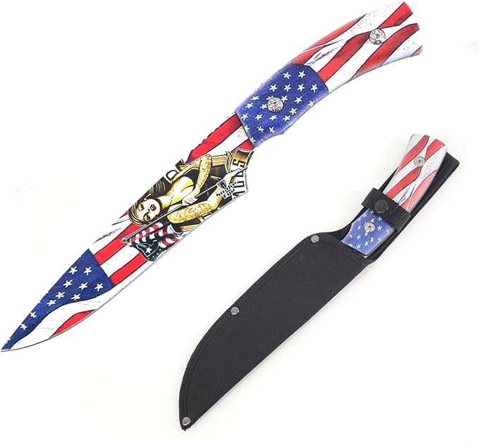 Snake Eye Tactical Fixed Blade EDC-Hunting, Outdoor-Camping Survival Knife. (USA 1865-4)