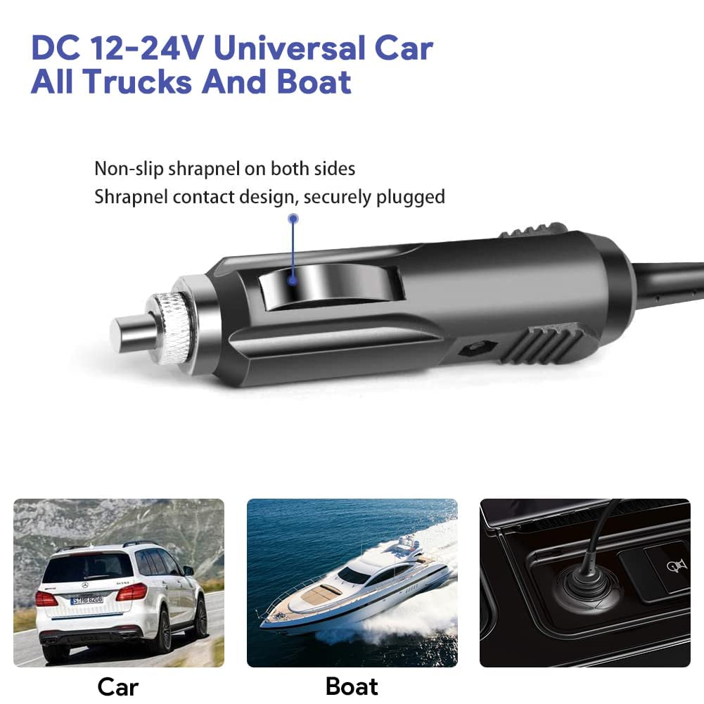 KFD 12V 24V Car Charger Vehicle Power Supply 90W for Resmed S10 Series ResMed Airsense 10 Air Sense S10 AirCurve 10 37297 Series CPAP BiPAP Machines,Resmed S10 370001;300W/500W Portable Power Station
